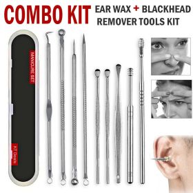 Ear Wax Remover Spoon Earwax Picker And Pimple Blackhead Remover Tools - COMBO KIT (Option: Cleanser)