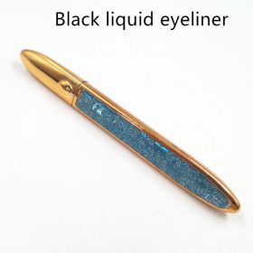 False Eyelashes Self-adhesive Eyeliner Multicolor (Option: Blue leather-Black)