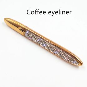 False Eyelashes Self-adhesive Eyeliner Multicolor (Option: Full Diamond-Coffee)